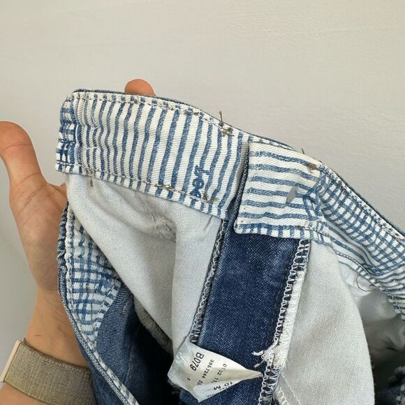 Vintage 90's Lee Blue Denim Maxi Skirt High Rise Straight Fit Size S - Picture 12 of 12